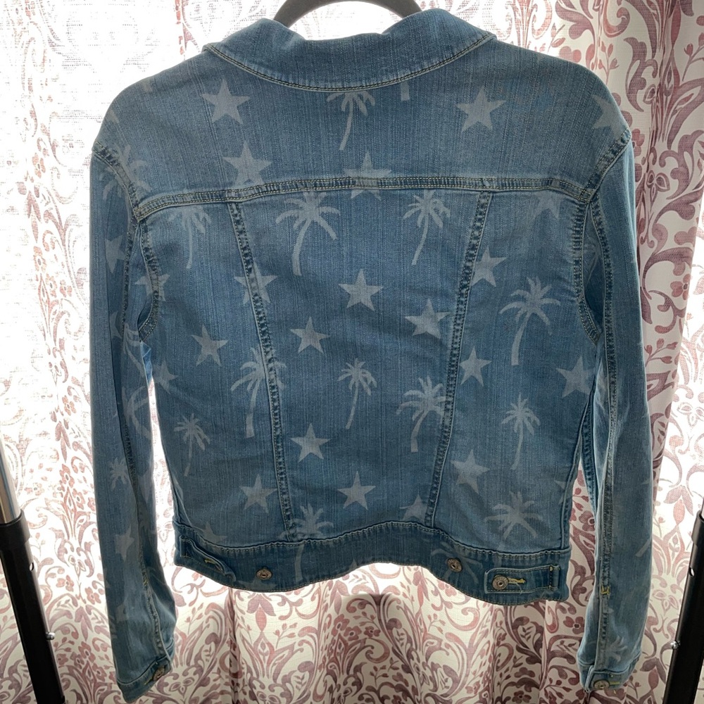 Lularoe: palm & stars denim jacket - Picture 3 of 3
